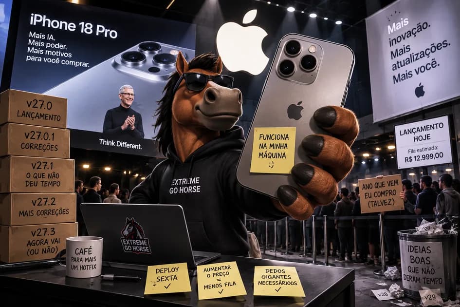 Imagem de capa: E se o novo iPhone fosse um projeto Go Horse